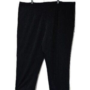 BLACK FLAT FRONT PULL UP DRESS PANTS  4X  CRUISE RESORT TRAVEL BUSINESS DRESSY